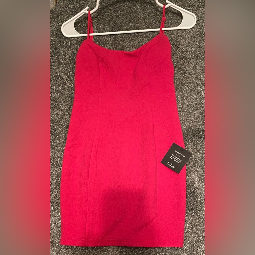 Short pink dress from Lulus!
